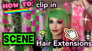 How I Clip In My Scene Hair Extensions ☆