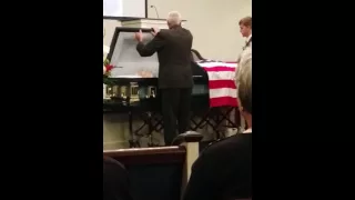 The closing of the casket