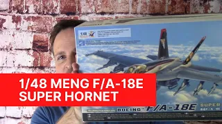 Meng 1/48 F/A-18E Super Hornet LS-012: A look inside the box