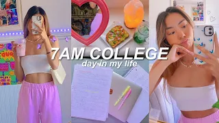 7AM online college day in my life *productive & realistic*