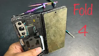 Galaxy Z Fold 4 Destroyed Restoration |ASMR Repair|