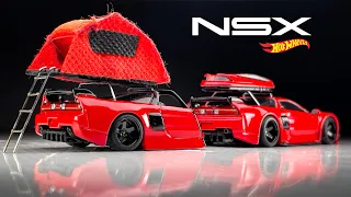 Acura NSX Camper Trailer Hot Wheels Custom