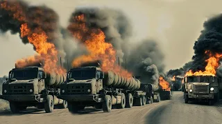 Only just! Russia ambushes a NATO ammunition and fuel supply convoy for Ukraine near the border