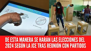 DE ESTA MANERA SE HARÁN LAS ELECCIONES DEL 2024 SEGÚN LA JCE TRAS REUNIÓN CON PARTIDOS