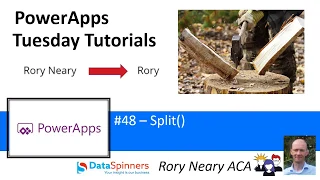 Power Fx Canvas Apps #48 Split() Basic