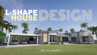 L-SHAPE HOUSE DESIGN 4BR