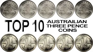 Top 10 Australian Three Pence Coins Worth "BIG MONEY!!"