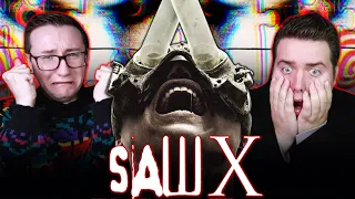 WATCHING SAW X (2023) WITHOUT COVERING OUR EYES! *REACTION* FIRST TIME WATCHING!