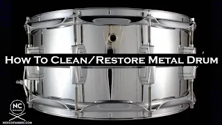 How to clean and restore a metal snare drum