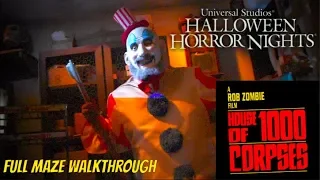 House Of 1000 Corpses (Full Maze Walkthrough) Halloween Horror Nights Hollywood 2019