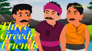 Three Greedy Friends, English Moral Story, Learn English through stories, Audio story