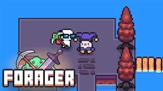 Forager Меня троллит шут в игре ❤ Часть 2