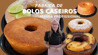 [Vídeo aula] Bolos caseiros para vender. Massa base vários sabores diferentes.