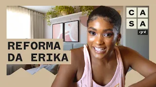 Erika Januza mostra a reforma que fez com vídeos de "faça você mesmo" em seu apartamento no RJ | Lar