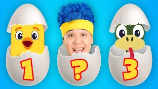 Knock, knock! Learning Numbers with Surprise Eggs | D Billions Kids Songs