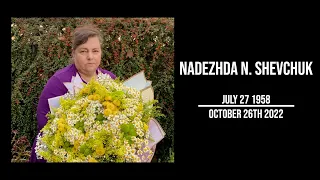 7 Ноября 2022 -  Похоронное Служение - Nadezhda N. Shevchuk