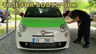 Cheap Salvage 2013 Fiat 500 Abarth Turbo Project - Starting The Body And Paint Work