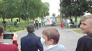 Митинг в Городе Калинковичи за Светлану Тихановскую  6