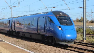 Trains at Peterborough ECML 22/10/2022