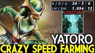 YATORO [Naga Siren] Crazy Speed Farming 1000 Last Hit & 1250 GPM Dota 2