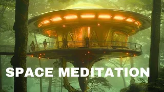 1 Hour Ambient Music for Deep Focus - SPACE MEDITATION