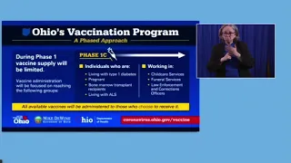 Ohio Gov. Mike DeWine announces Phase 1C for COVID-19 vaccine; those 60 and older now eligible