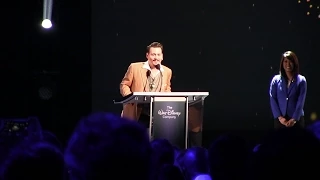 Johnny Depp accepts his Disney Legend Award