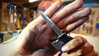 Fine Tuning The Tang For This Hidden Tang Knife (Fool Proof?) | Knife Maker Vlog