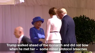 The Queen welcomes Trump to Windsor Castle