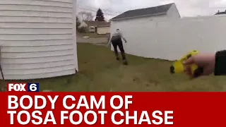 Body camera video of Wauwatosa officer's foot pursuit after high-speed chase | FOX6 News Milwaukee