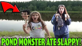 The POND MONSTER Ate Slappy! RIP Slappy