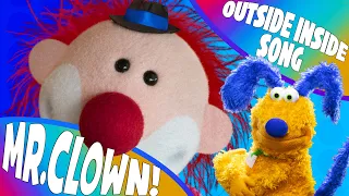 Mr. Clown and Milton sing Outside Inside - Fun Kids Sing Along!