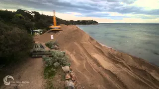 Blairgowrie beach renourishment timelapse