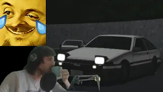 Forsen Reacts to Deja Vu Scene | Initial D Second Stage