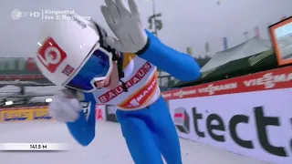 Halvor Egner Granerud gewinnt das Samstagsspringen in Klingenthal [beide Sprünge] 140,5m / 141,5m