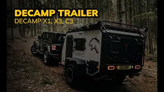 DECAMP X1, X3 & C3 – Offroad und Teardrop Trailer - Allroad Campers. #decamp