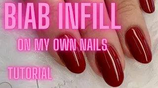 The Gel Bottle Inc - Builder in a Bottle (BIAB) Infill + Grand Canyon application on natural nails