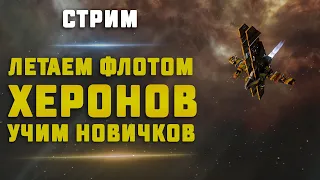 EVE Online. ЛЕТАЕМ ФЛОТОМ ХЕРОНОВ и уничтожаем все на пути