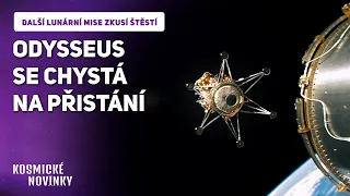 Kosmické novinky - Lander Odysseus míří na Měsíc, test tankování Starship nevyšel podle plánu