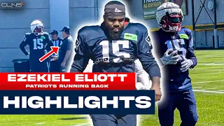 FIRST LOOK at Patriots RB Ezekiel Ellliot | Joint Practice HIGHLIGHTS