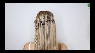 КАК ЗАПЛЕСТИ "ВОДОПАД"? КРАСИВОЕ ПЛЕТЕНИЕ КОС НА РАСПУЩЕННЫЕ ВОЛОСЫ | WATERFALL BRAID TUTORIAL