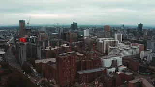 Manchester, UK, England, 4K Drone Footage