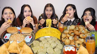 Golgappa, Momos, Spicy Maggi, Burger and Samosa  Eating Challenge | All Finished In 10 Sec Challenge