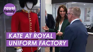 Princess Catherine Visits Royal Guard Uniform Factory