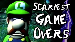 SCARIEST GAME OVER SCREENS in Nintendo Games! (Wii U, GC, N64, SNES)