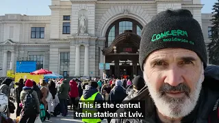 Update from Lviv train station in Ukraine