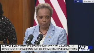 Full press conference: Mayor Lightfoot issues emergency declaration over migrant arrivals