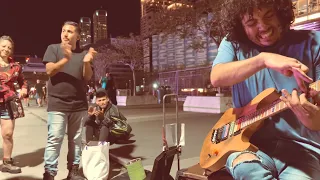 Queen - The Show Must Go On - Guitar street performance - Cover by Damian Salazar