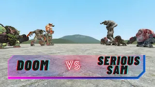 Doom Demon Vs Serious Sam SNPC (Gmod) Request by Felipe Goji Might