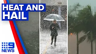 Severe storms lash Queensland following heatwave | 9 News Australia